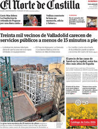 Portada El Norte de Castilla 2026-08-30