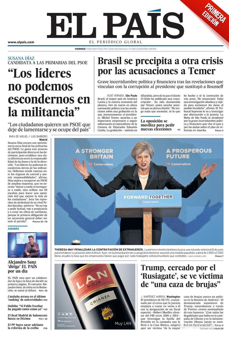 Portada El Mundo 2017-05-19