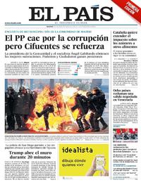 Portada El País 2017-05-02