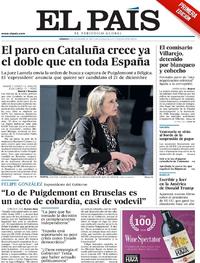 Portada El País 2017-11-04