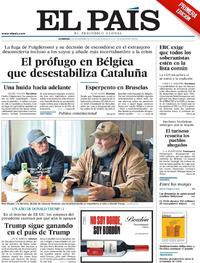 Portada El País 2017-11-05