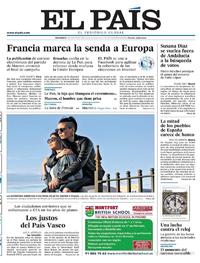 Portada El País 2017-05-07