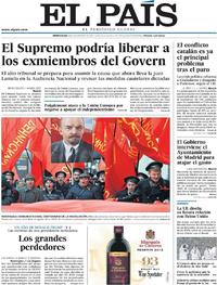 Portada El País 2017-11-08