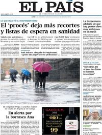 Portada El País 2017-12-11