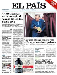 Portada El País 2017-04-17