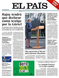 Portada El País 2017-04-19