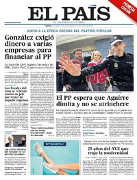 Portada El País 2017-04-21