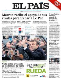 Portada El País 2017-04-24
