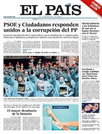 Portada El País 2017-04-28
