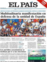 Portada El País 2017-10-30