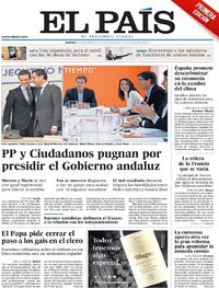 Portada El País 2018-12-04