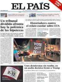 Portada El País 2018-11-05