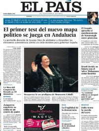 Portada El País 2018-10-07