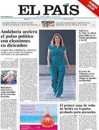 Portada El País 2018-10-09