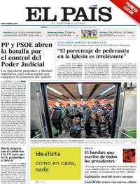Portada El País 2018-11-10