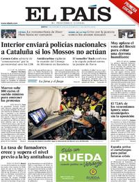 Portada El País 2018-12-11