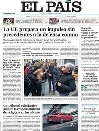 Portada El País 2018-11-19