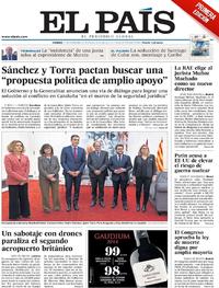Portada El País 2018-12-21