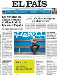 Portada El País 2018-10-28