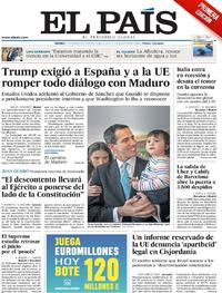 Portada El País 2019-02-01