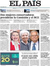 Portada El País 2019-07-03