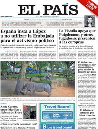 Portada El País 2019-05-04