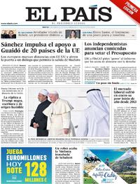 Portada El País 2019-02-05