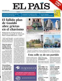 Portada El País 2019-05-05