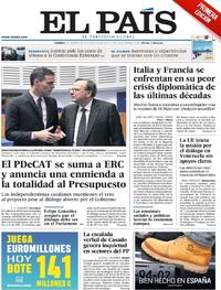 Portada El País 2019-02-08
