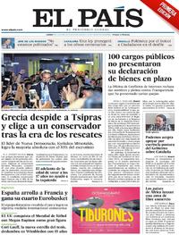 Portada El País 2019-07-08