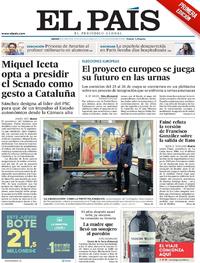 Portada El País 2019-05-09