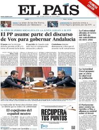 Portada El País 2019-01-10
