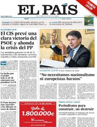 Portada El País 2019-05-10