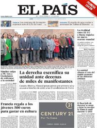 Portada El País 2019-02-11