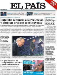Portada El País 2019-03-12