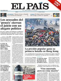 Portada El País 2019-06-13