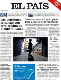 Portada El País 2019-01-14