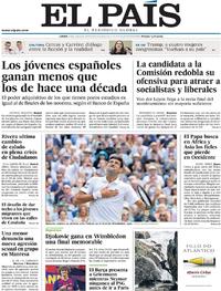 Portada El País 2019-07-15