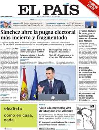 Portada El País 2019-02-16