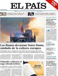Portada El País 2019-04-16