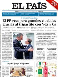 Portada El País 2019-06-16