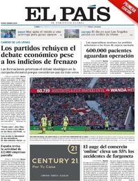 Portada El País 2019-03-18