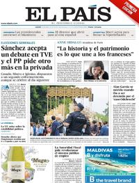 Portada El País 2019-04-18