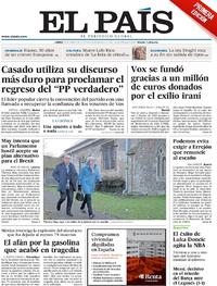 Portada El País 2019-01-21