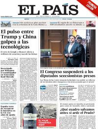 Portada El País 2019-05-21
