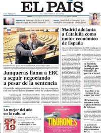 Portada El País 2019-12-21