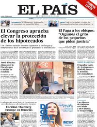 Portada El País 2019-02-22