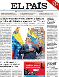 Portada El País 2019-01-24