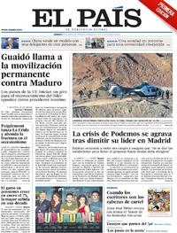 Portada El País 2019-01-26