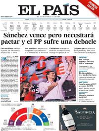Portada El País 2019-04-29